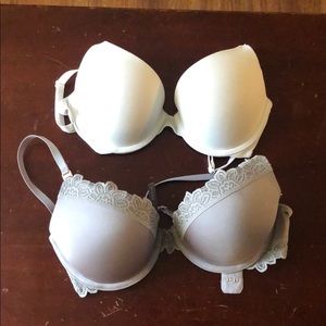 Pink and aerie bras